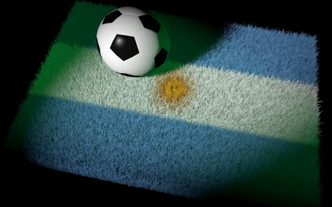 World cup national colours football match