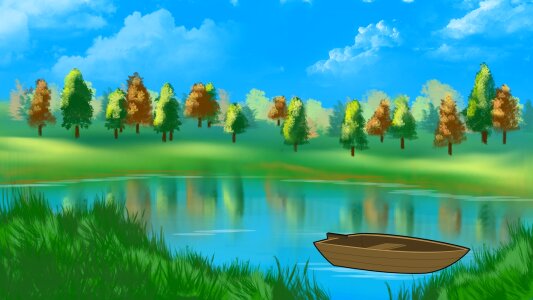 Boat nature summer