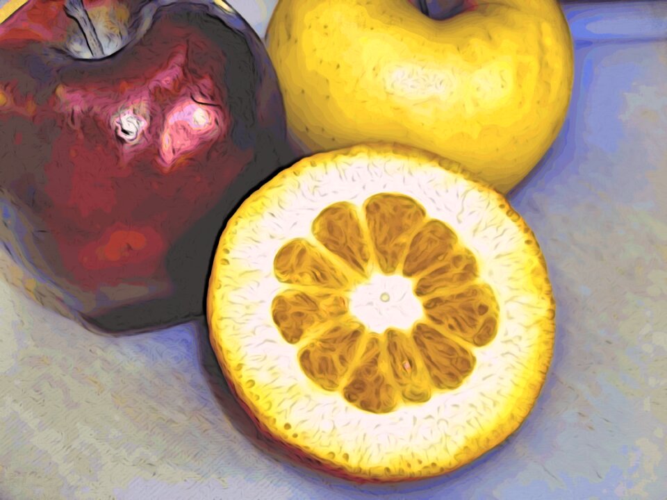 Yellow red watercolor