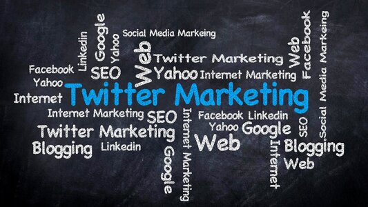 Internet word cloud marketing