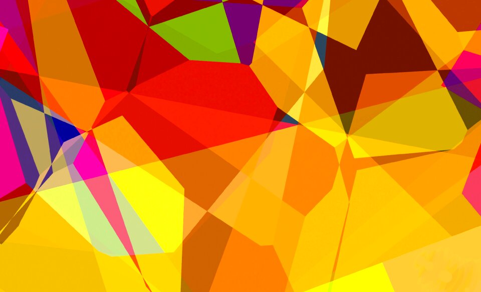 Colorful triangle abstract