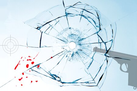 Shot bullet hole injury