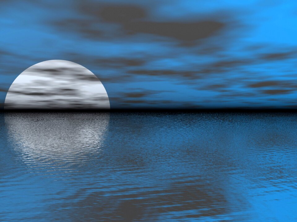 Sky clouds sea