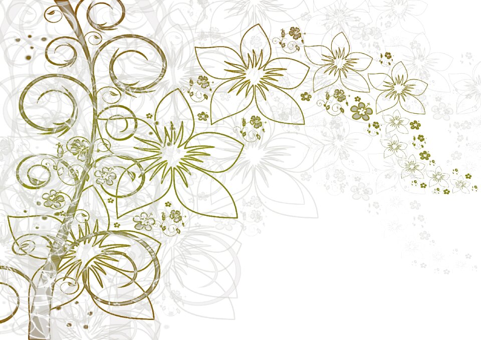 Leaves flora greeting card