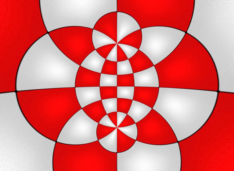District pattern red