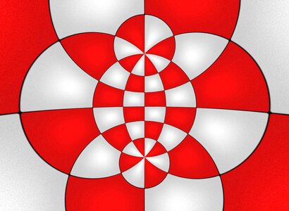 District pattern red