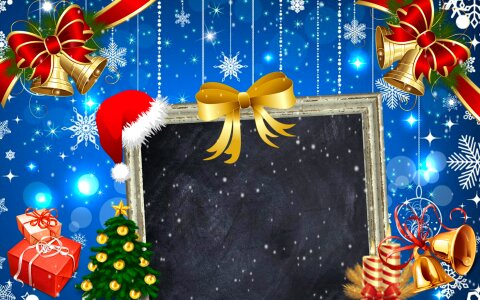 Postcard christmas decoration wishes