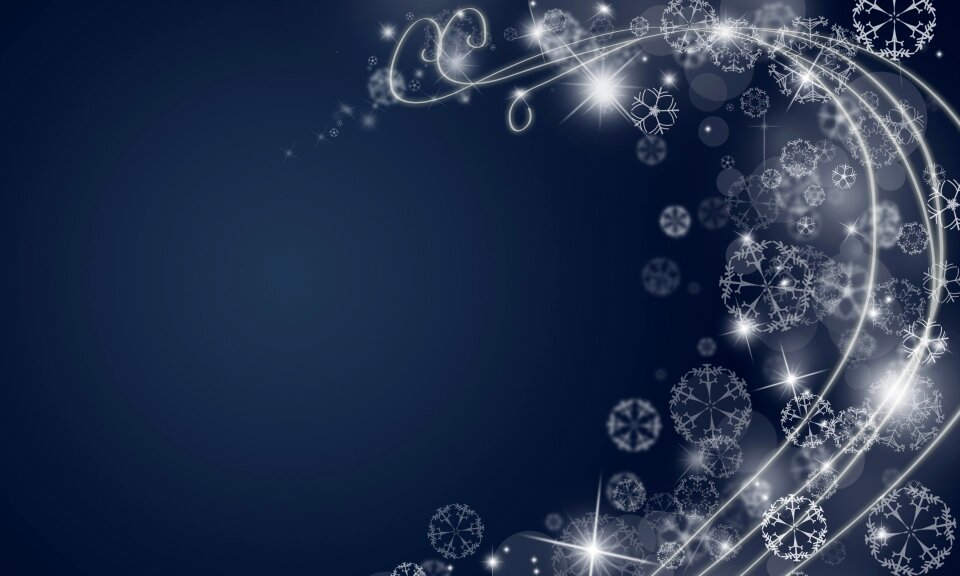 Snow blue background