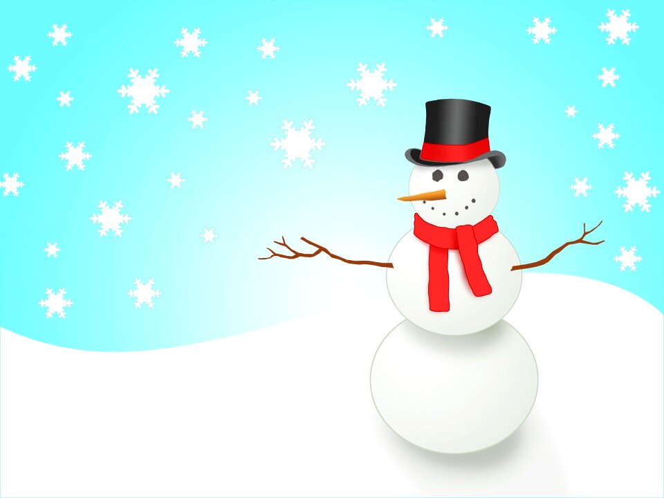 Winter play snowflakes