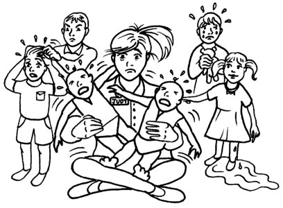 Overworked gray care Free illustrations