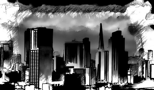Painted black and white texture