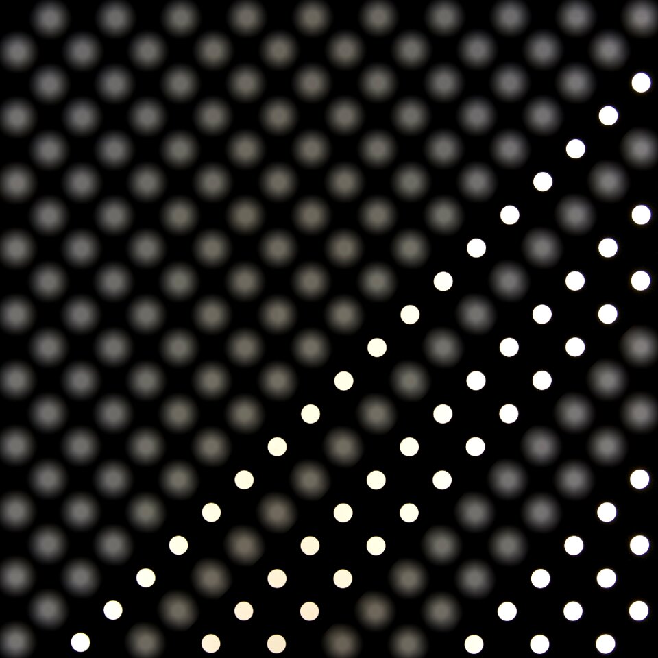 Background aperture pinhole