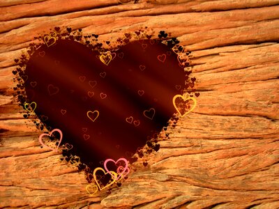 Rose love heart heart shaped