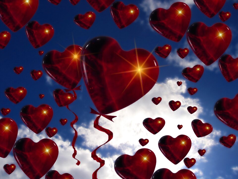 Love clouds flying