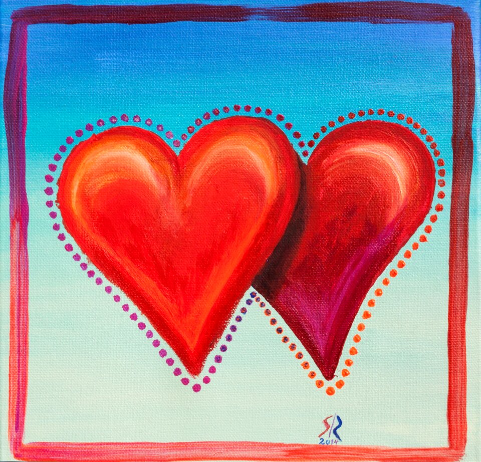Painted wedding romance