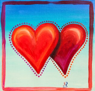 Painted wedding romance