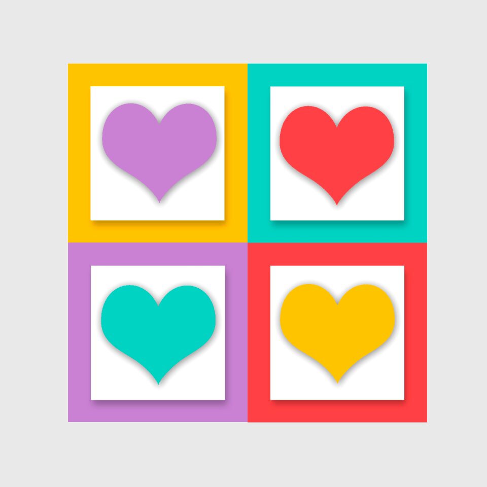 Greeting card luck romantic