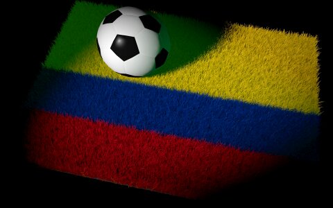 World cup national colours football match