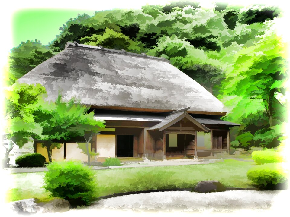 Thatched processing gokanosho