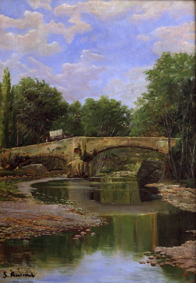 Artistry oil on canvas bridge
