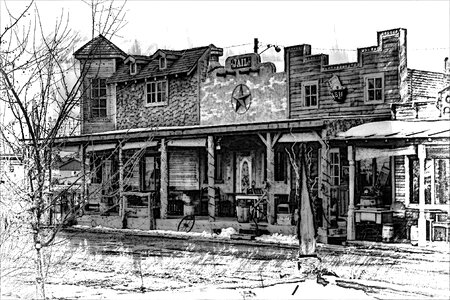 Artwork wooden building heritage