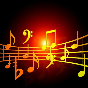 Concert musician notenblatt