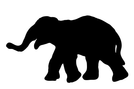 Black silhouette wildlife