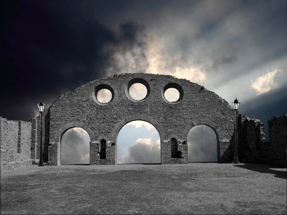 Factory ruin modern