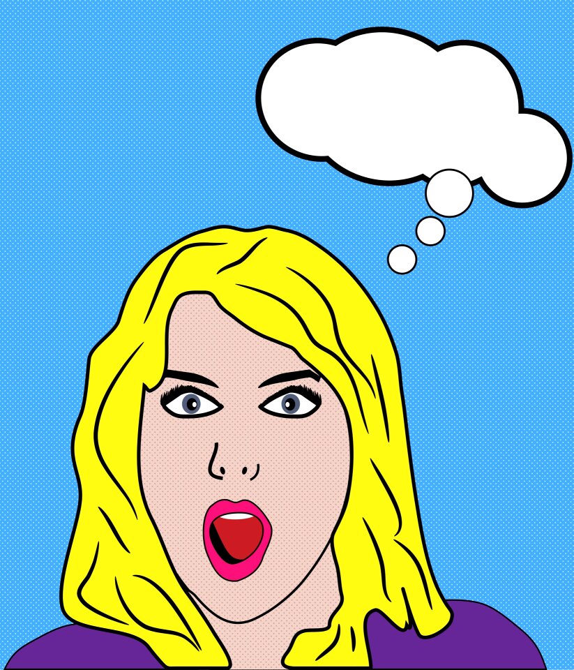 Surprised female girl