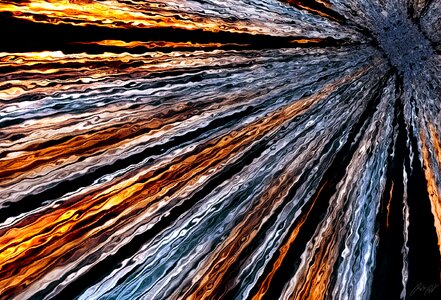 Abstract colorful deep