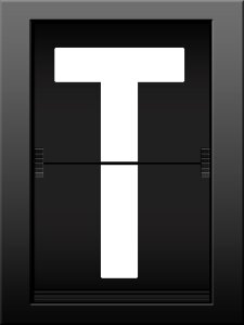Letters read font