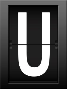 Letters read font