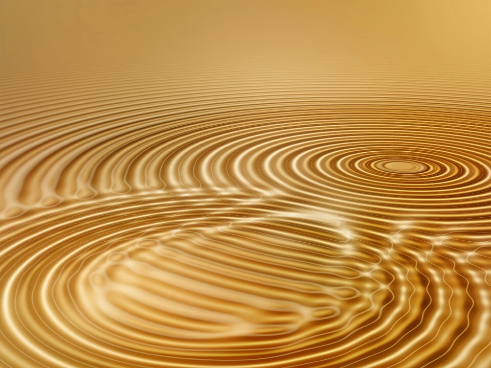 Wave circle rings