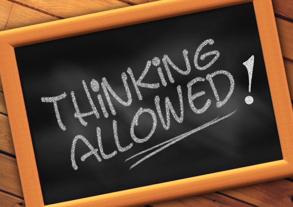 Students study think