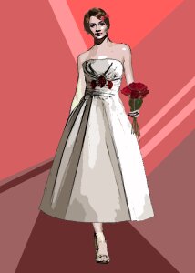 Model pose wedding