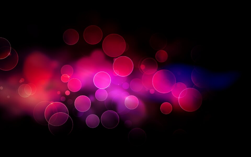 Bokeh dark blue orange