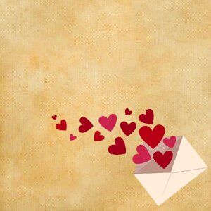 Greeting card love valentine