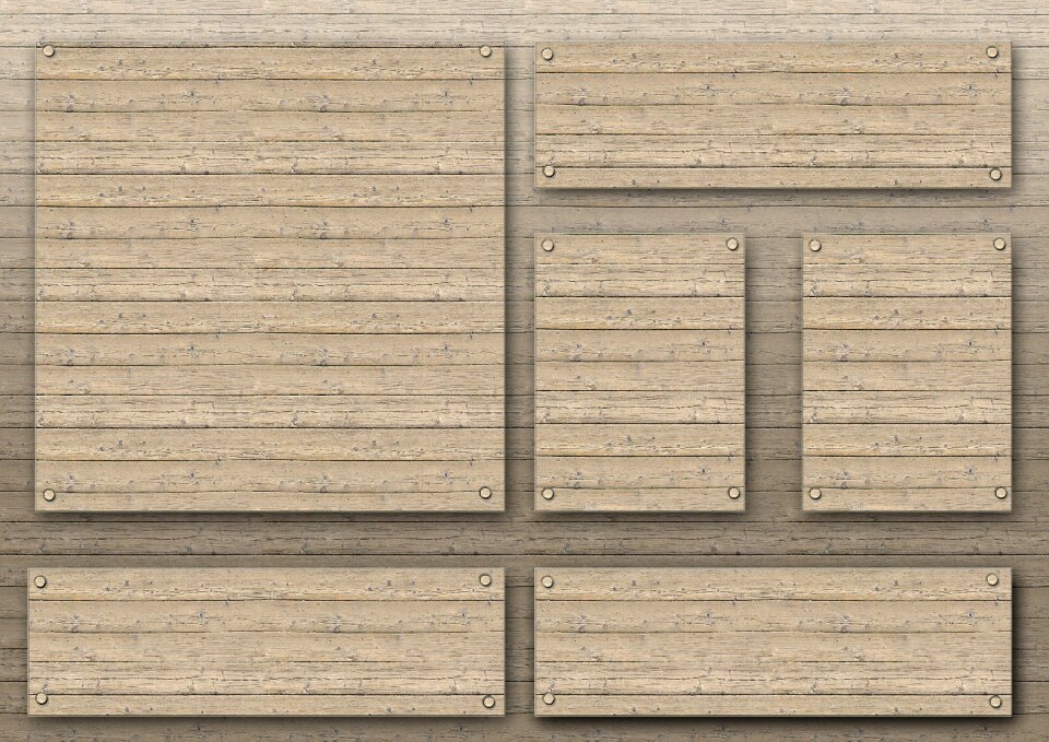 Wooden wall grain label