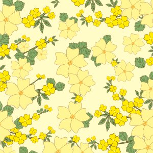 Flowery vintage retro