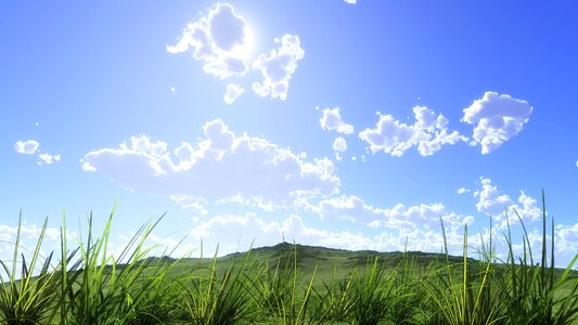 Blue sky cloud earth