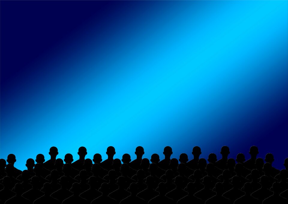 Curtain stage human