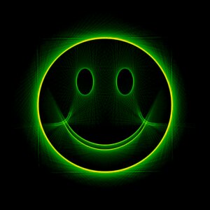 Emoticon bright green