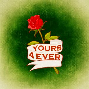 Greeting card background romance