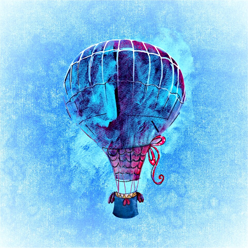 Sky watercolor blue