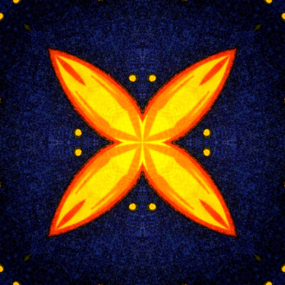 Yellow fractal Free illustrations