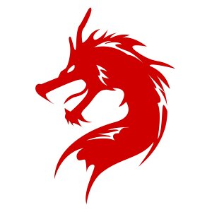 Red dragon logo Free illustrations