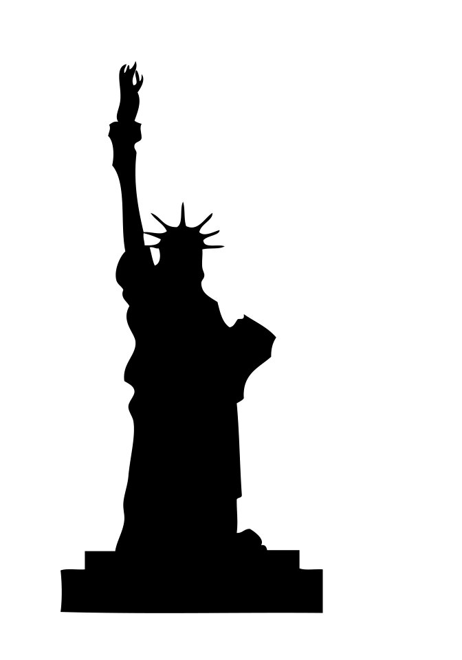 White background statue