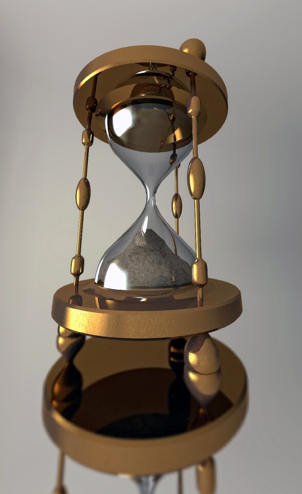 Crystal glass time second