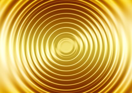 Waves circles yellow wave yellow circle