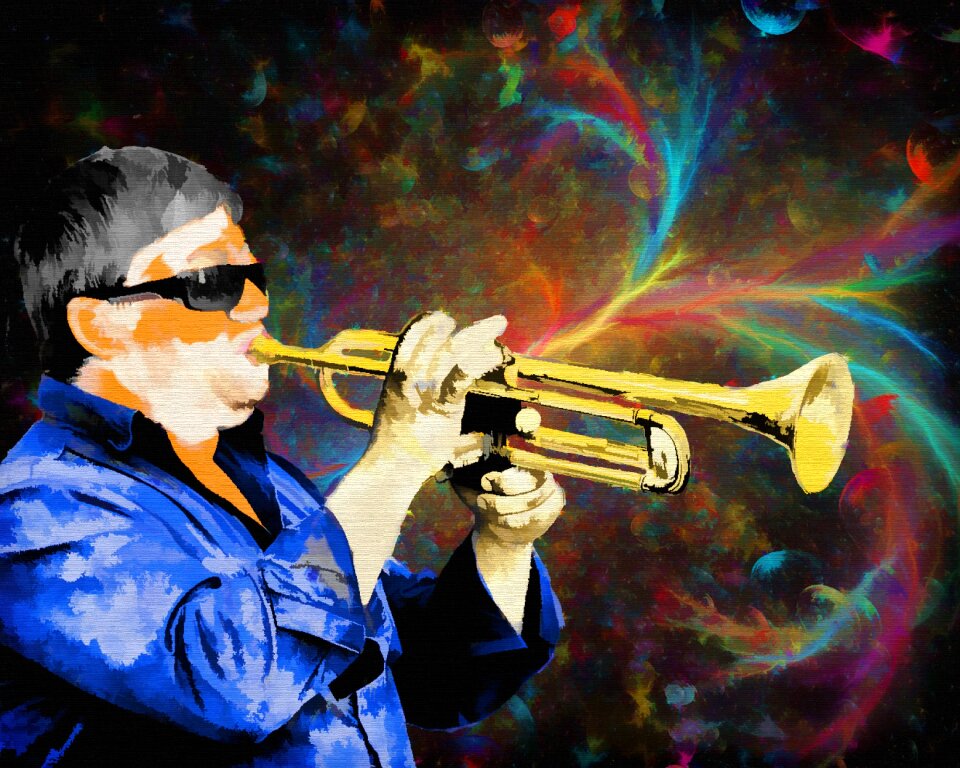 Colorful artistic digital art